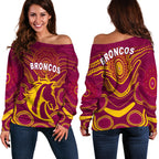 Broncos Indigenous Off Shoulder Sweater LT13 - Vibe Hoodie