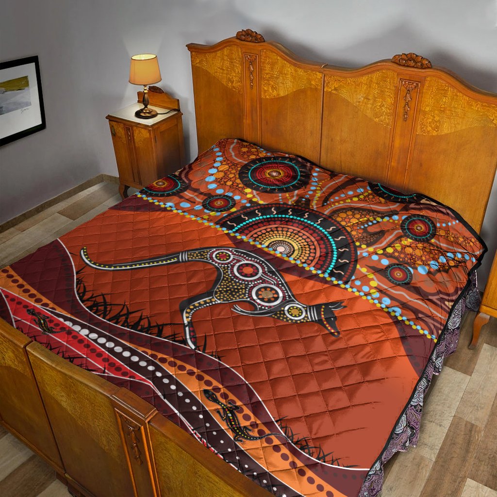 aboriginal-premium-quilt-kangaroo-with-dot-painting