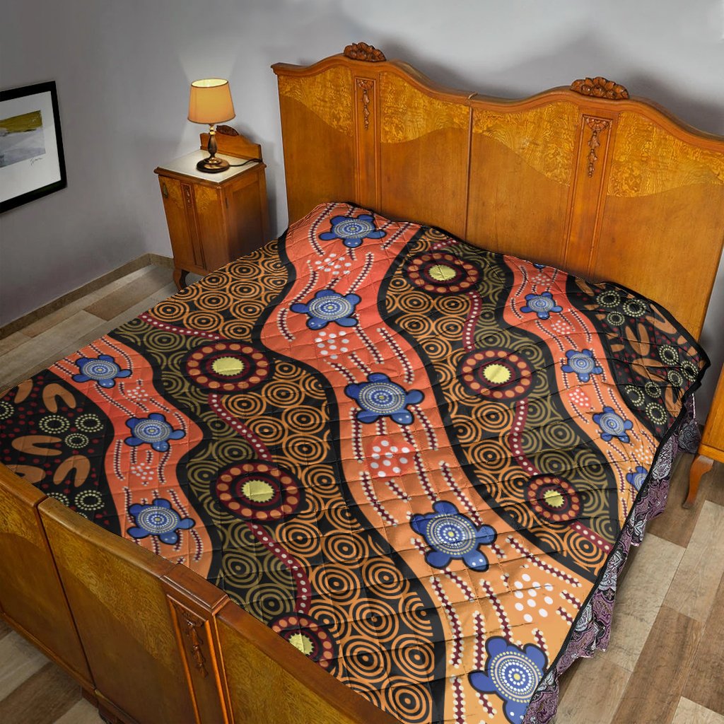 quilts-aboriginal-dot-unique-style-turtle