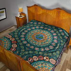 premium-quilt-aboriginal-green-dot-painting-with-earth
