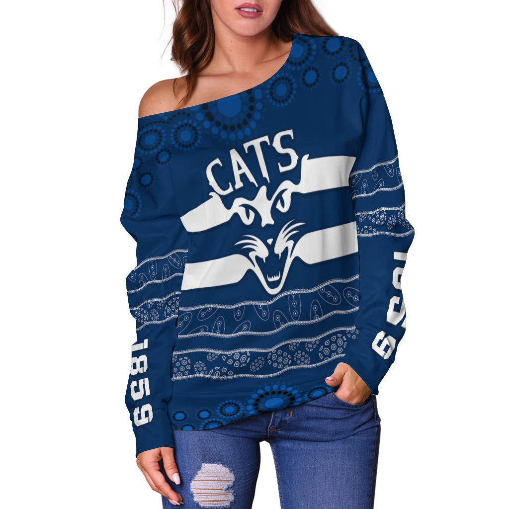 cats-indigenous-off-shoulder-sweater-football-geelong