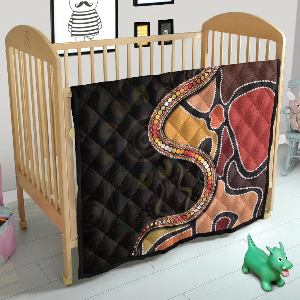 premium-quilts-aboriginal-snake-with-dot-painting