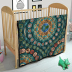 premium-quilt-aboriginal-green-dot-painting-with-earth