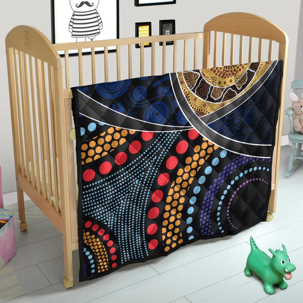 premium-quilts-aboriginal-dot-panting-art-with-snake