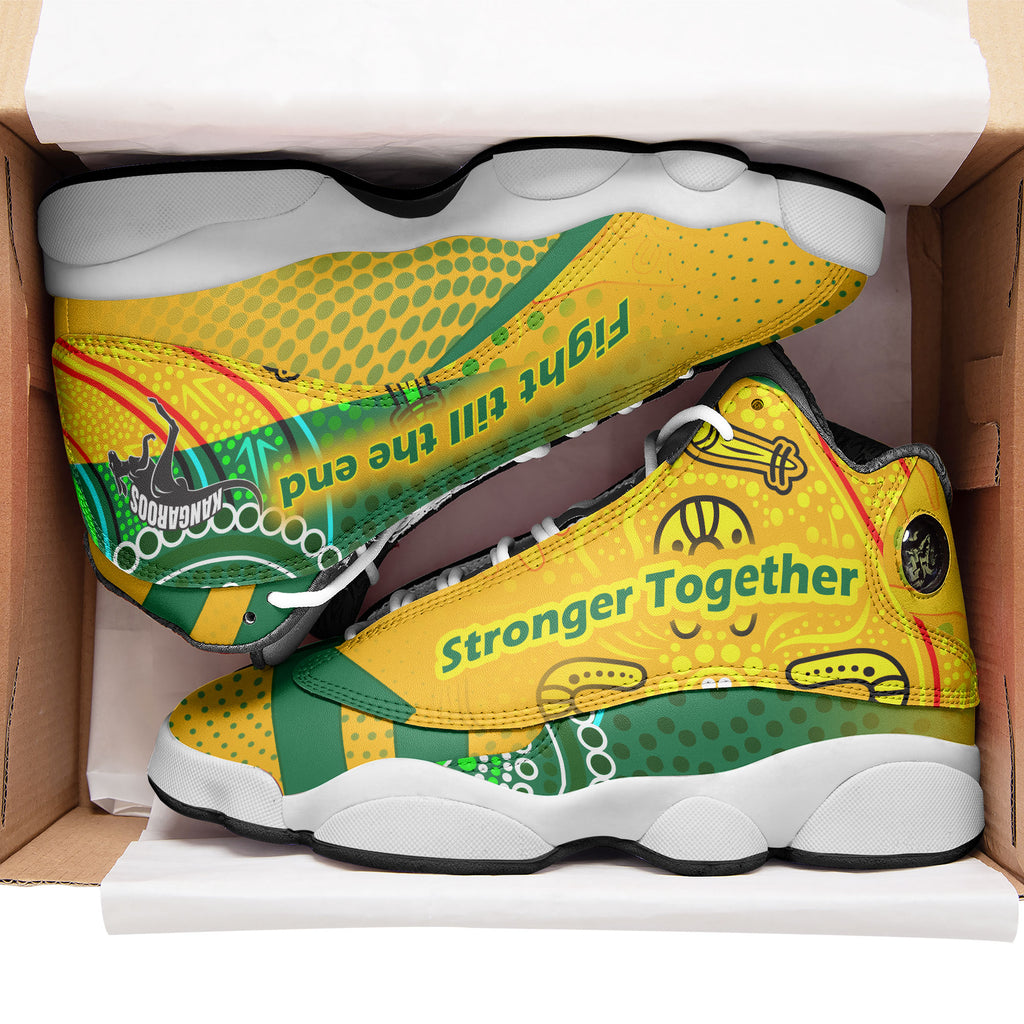 kangaroos-rugby-high-top-basketball-shoes-j13-kangaroos-mascot-stronger-together-high-top-sneakers-j13