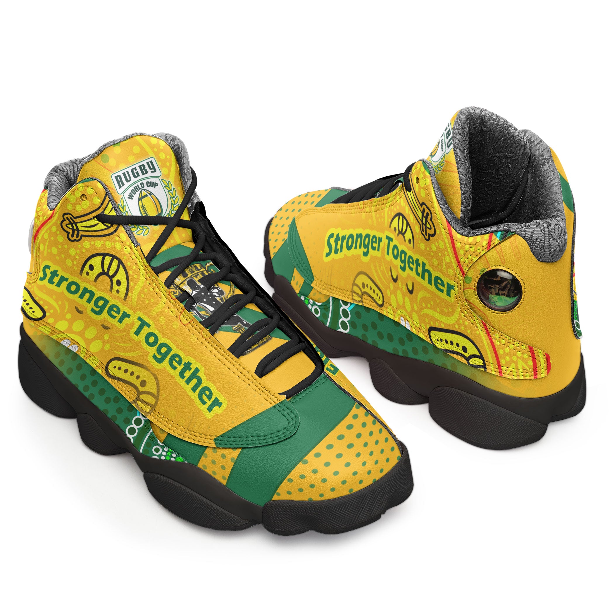 kangaroos-rugby-high-top-basketball-shoes-j13-kangaroos-mascot-stronger-together-high-top-sneakers-j13