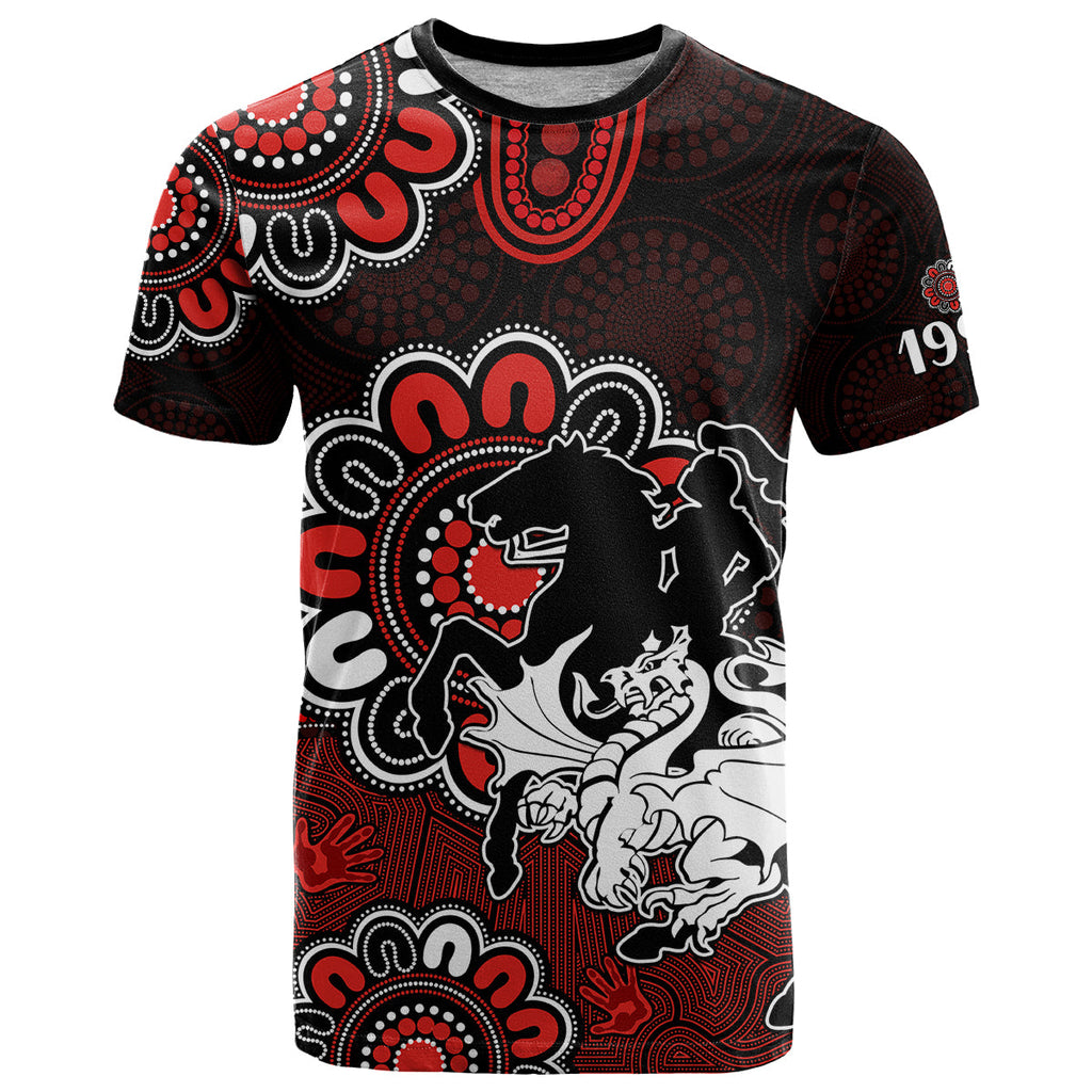custom-personalised-nrl-st-george-illawarra-dragons-rugby-saints-1998-aboriginal-t-shirt
