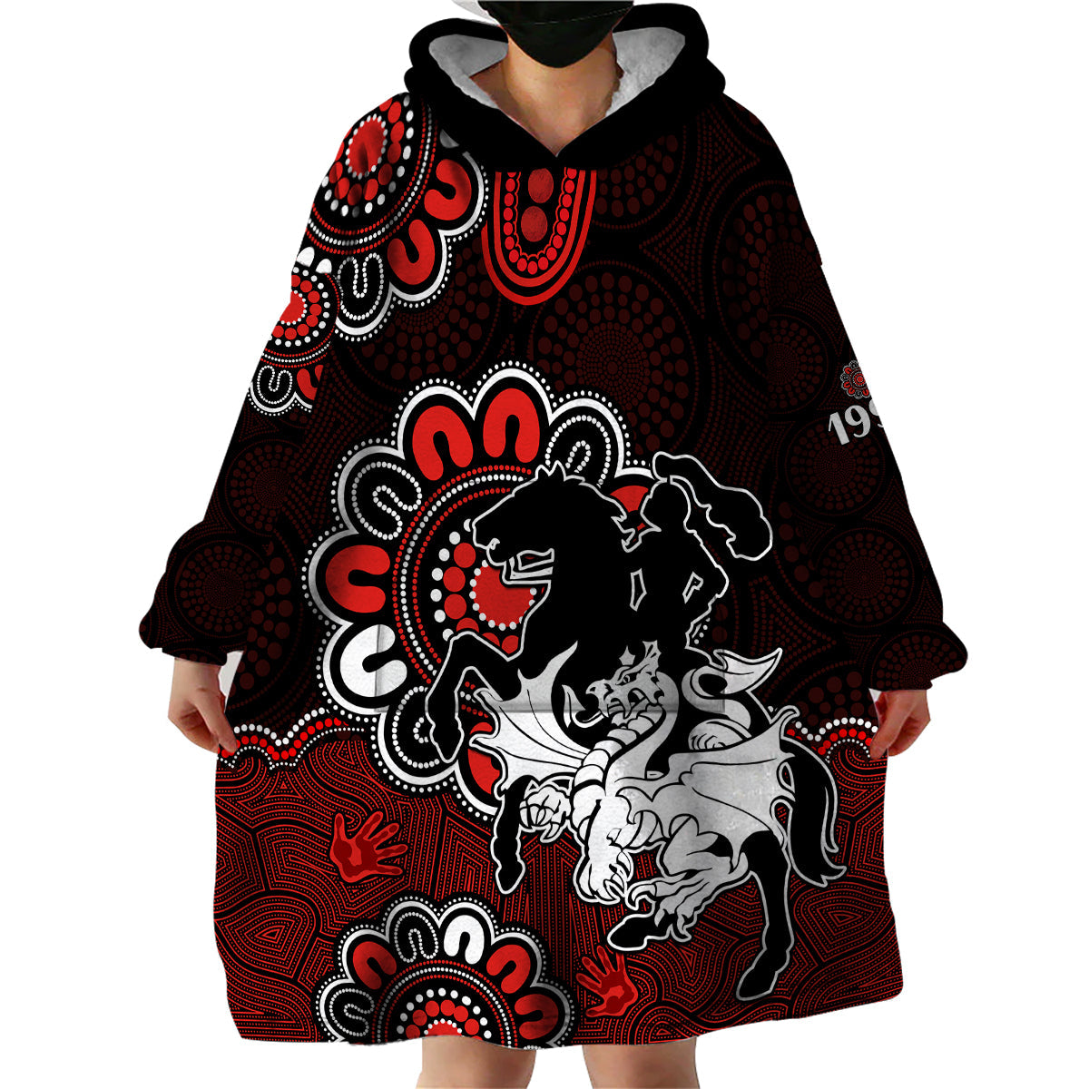 custom-personalised-nrl-st-george-illawarra-dragons-rugby-saints-1998-aboriginal-wearable-blanket-hoodie