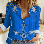 women-casual-shirt-aussie-aboriginal-sea-turtle-ver01