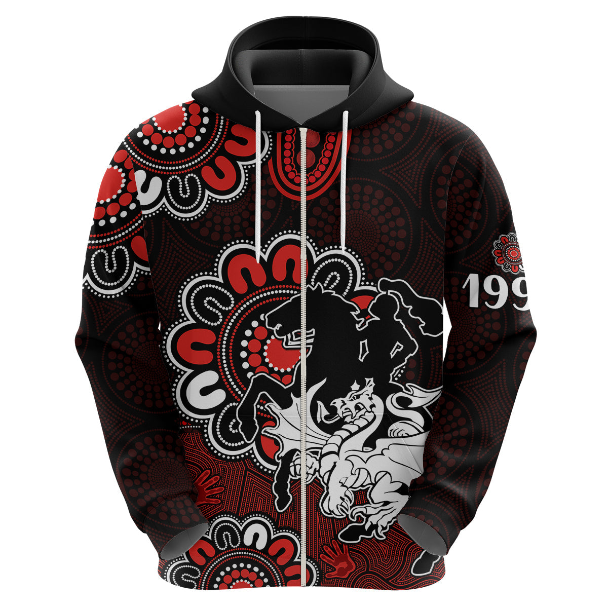 custom-personalised-nrl-st-george-illawarra-dragons-rugby-saints-1998-aboriginal-hoodie