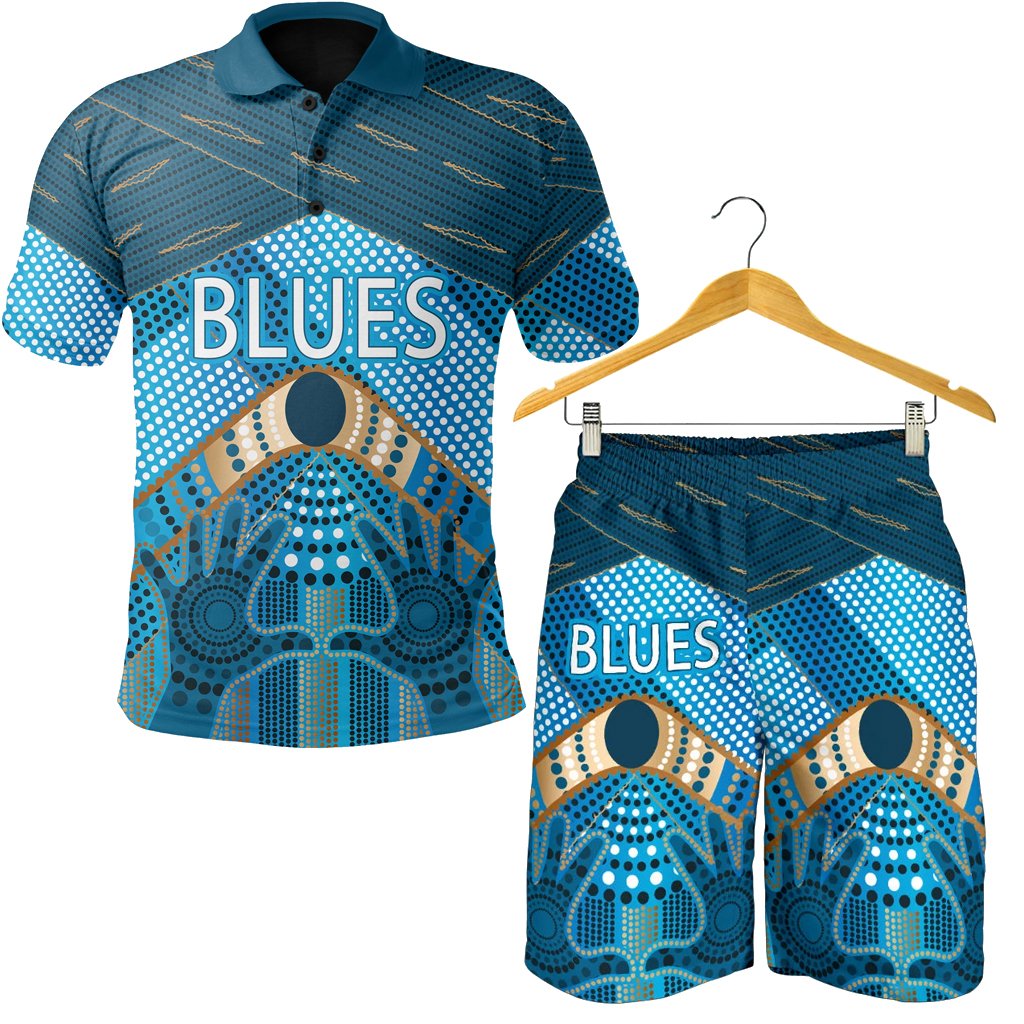 combo-polo-shirt-and-men-short-new-south-wales-blues-indigenous