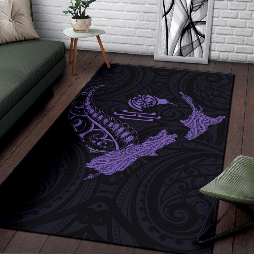 new-zealand-heart-area-rug-map-kiwi-mix-silver-fern-pastel-purple