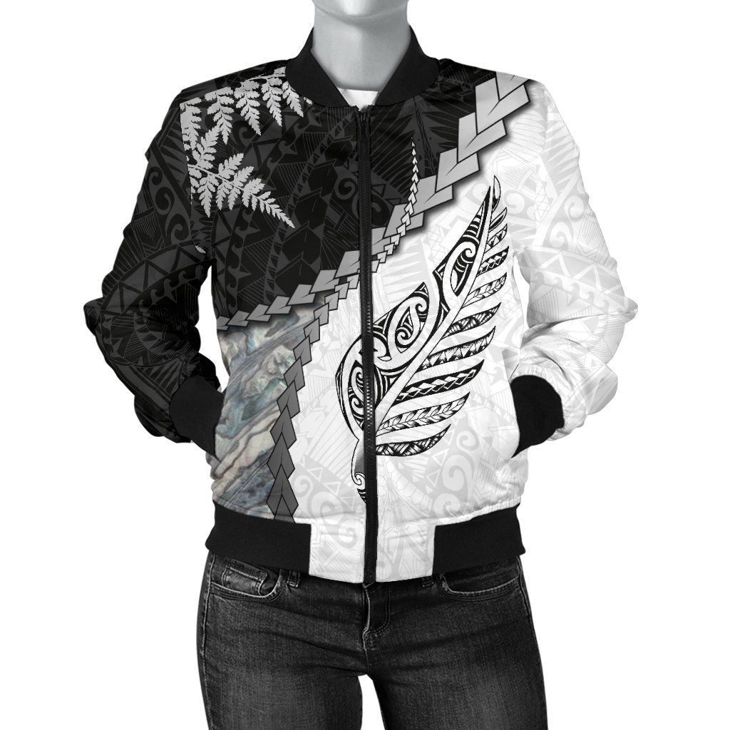 paua-shell-maori-silver-fern-womens-bomber-jacket-white