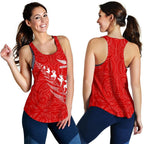 New Zealand Maori Haka Fern Racerback Tanks - Vibe Hoodie