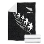 rugby-haka-fern-premium-blanket-black