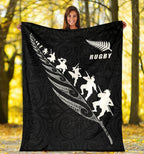 rugby-haka-fern-premium-blanket-black