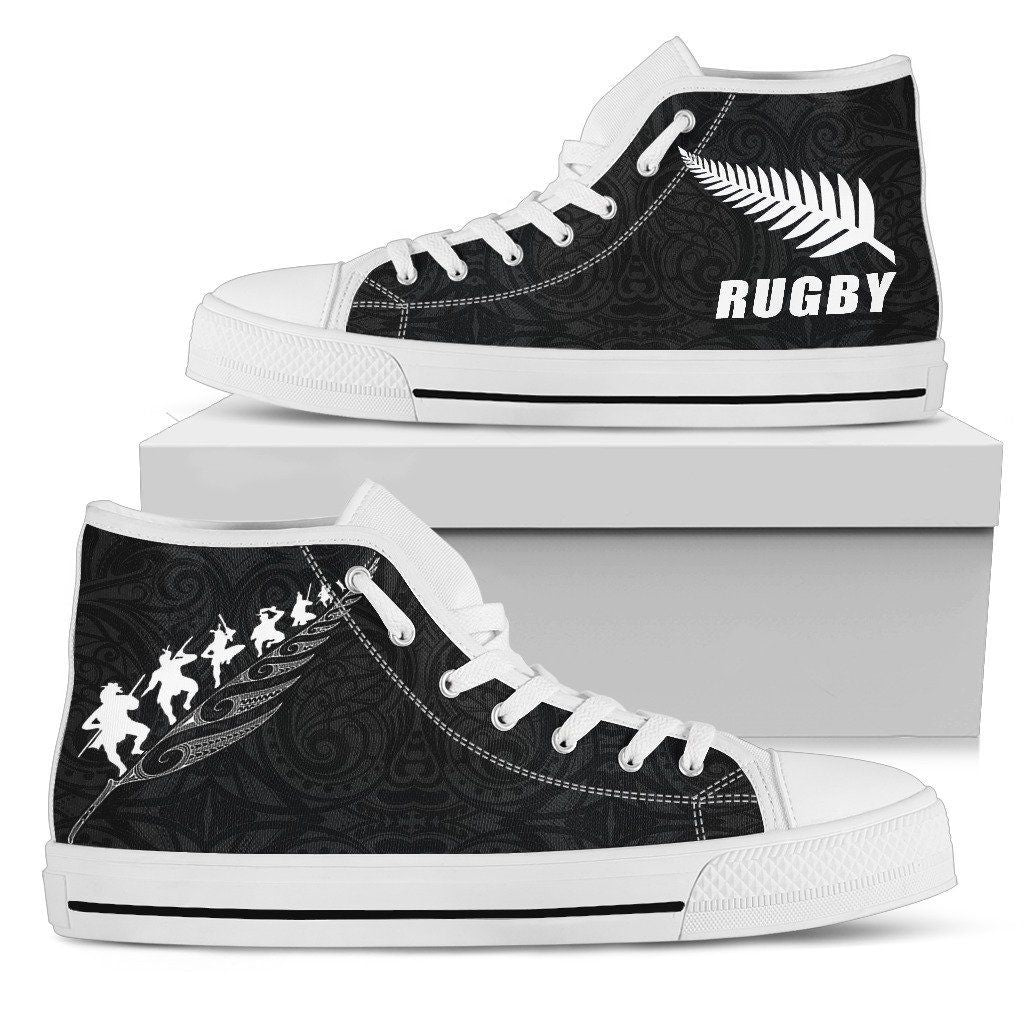 rugby-haka-fern-high-top-shoes-black