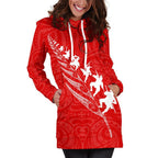rugby-haka-fern-hoodie-dress-red