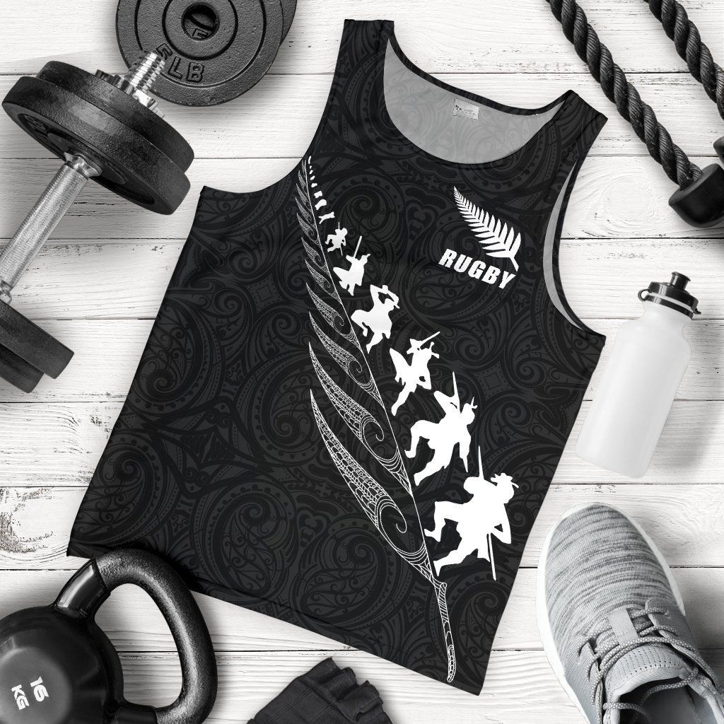 rugby-haka-fern-tank-tops-for-men-black