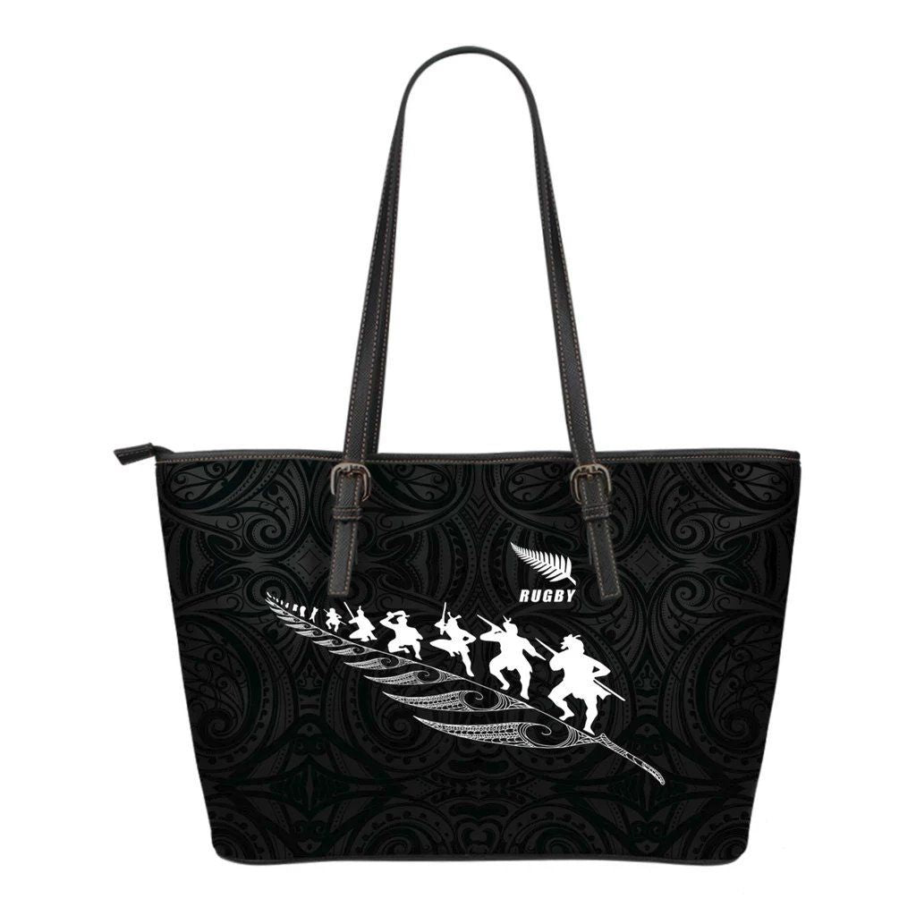 rugby-haka-fern-small-leather-tote-bag