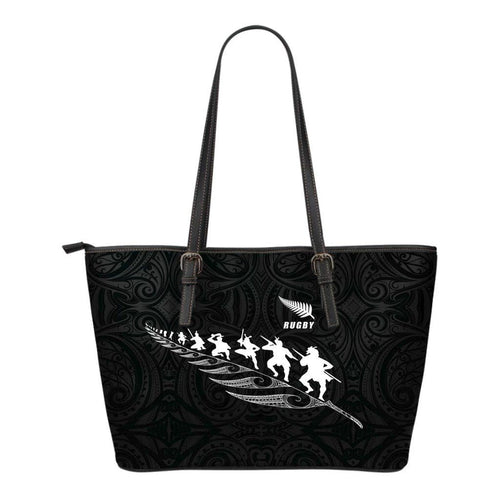 rugby-haka-fern-small-leather-tote-bag