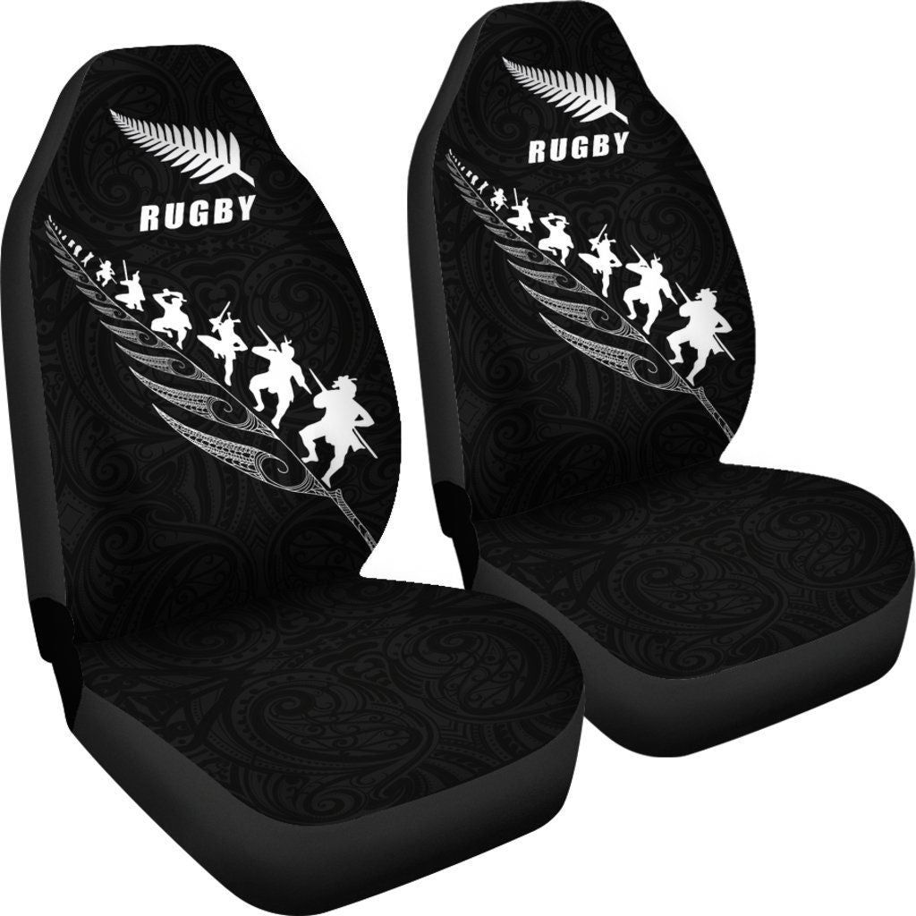 rugby-haka-fern-car-seat-covers-black