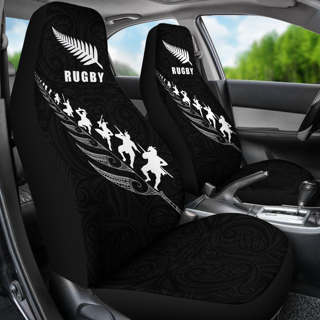 rugby-haka-fern-car-seat-covers-black