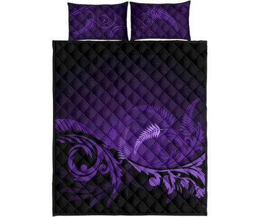 new-zealand-silver-fern-quilt-bed-set-purple