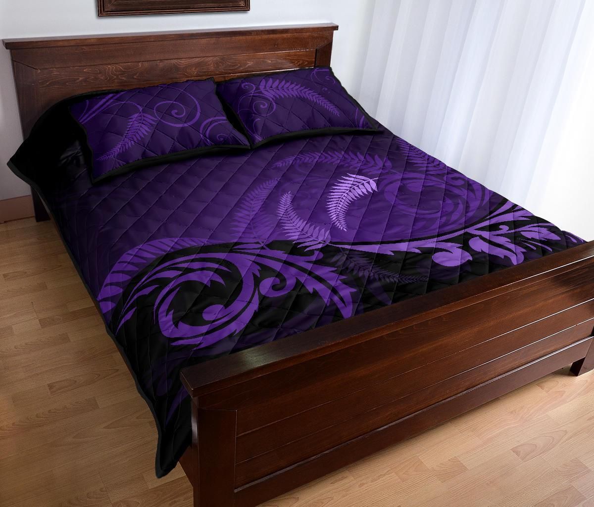 new-zealand-silver-fern-quilt-bed-set-purple