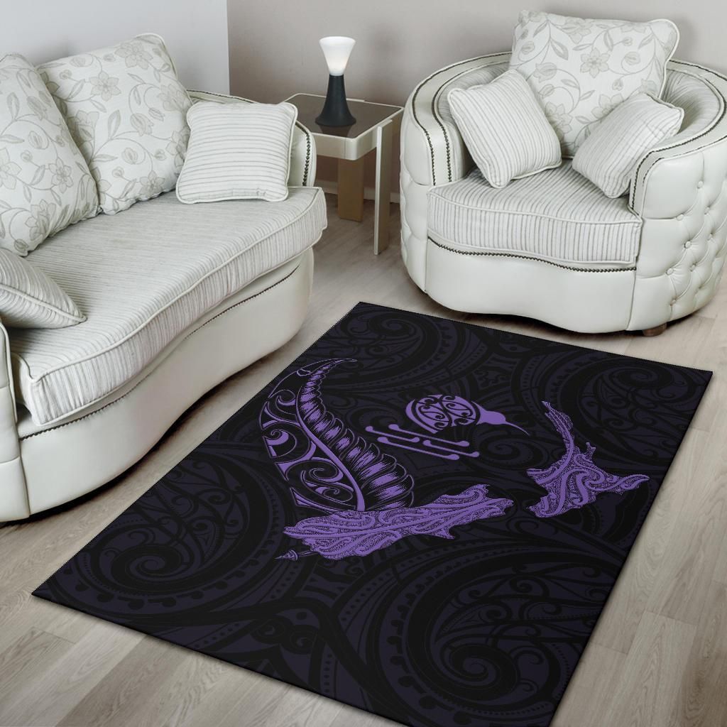 new-zealand-heart-area-rug-map-kiwi-mix-silver-fern-pastel-purple