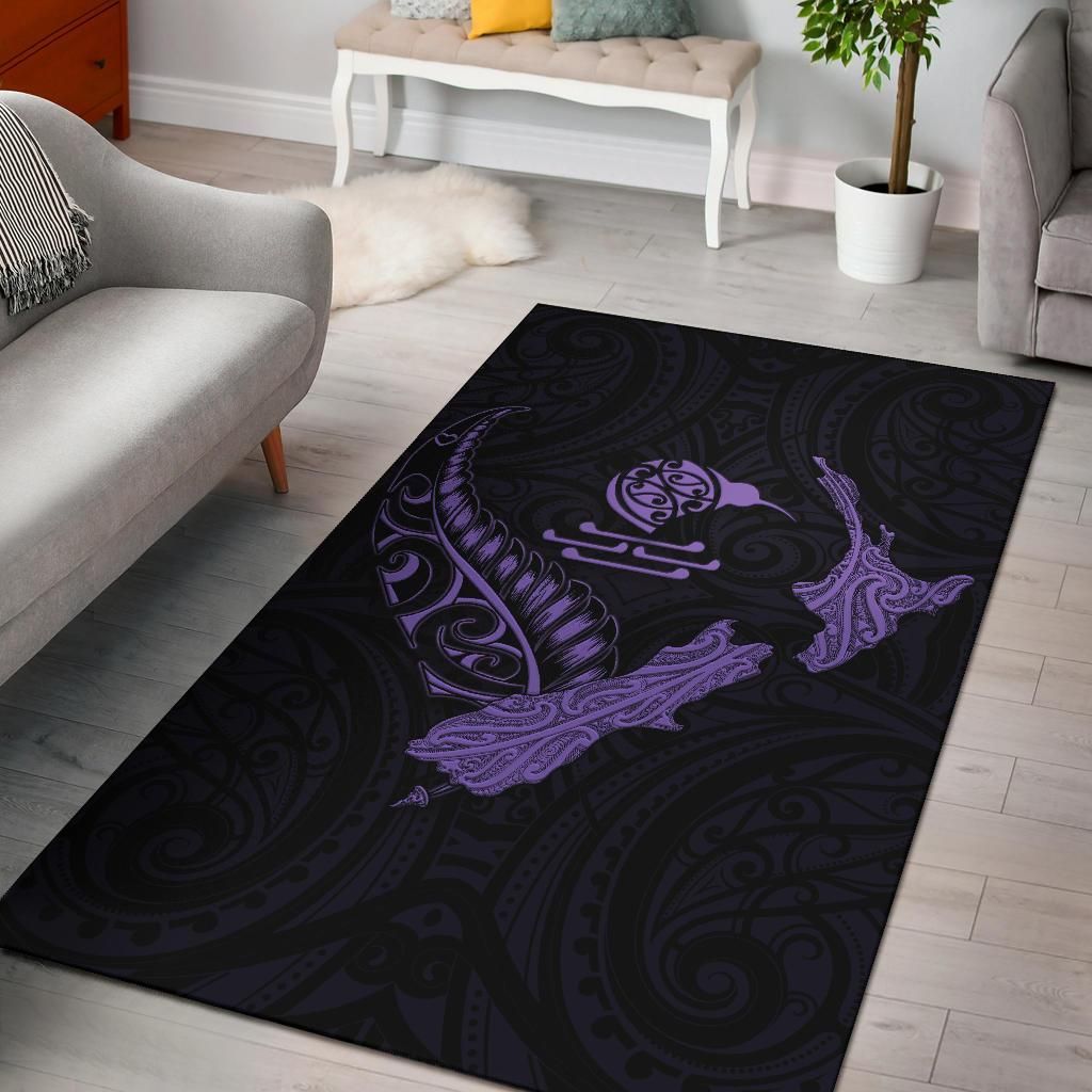 new-zealand-heart-area-rug-map-kiwi-mix-silver-fern-pastel-purple