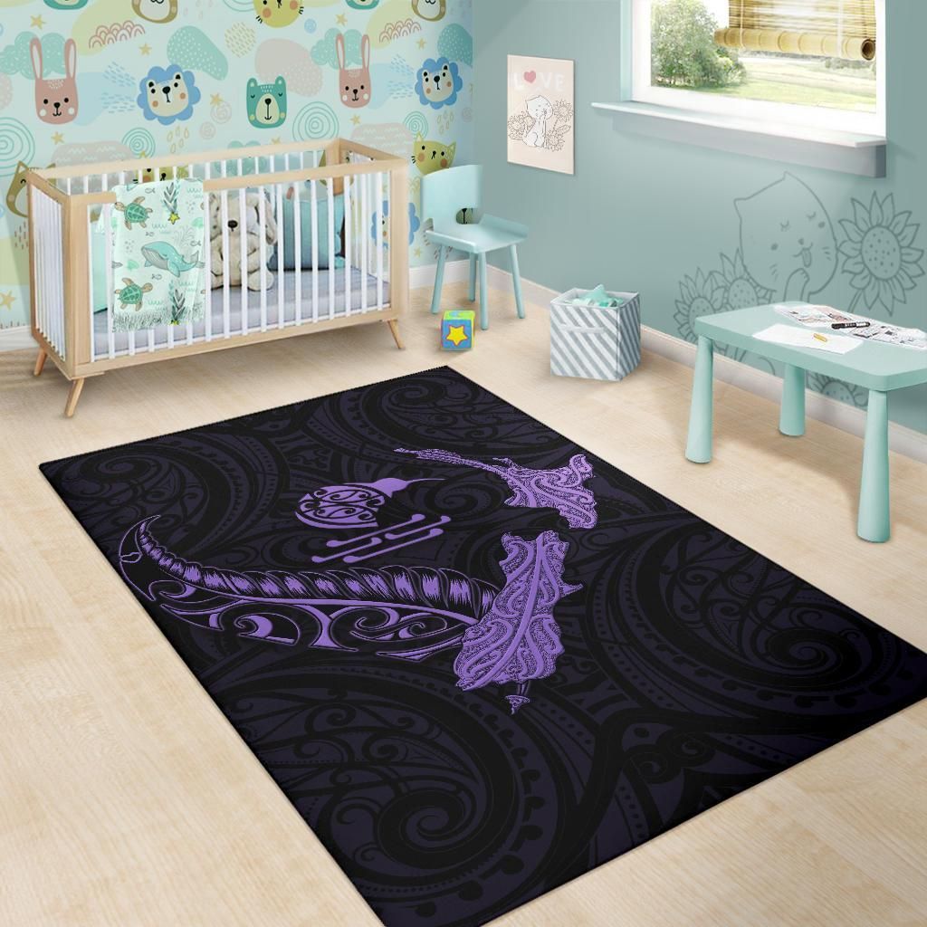 new-zealand-heart-area-rug-map-kiwi-mix-silver-fern-pastel-purple
