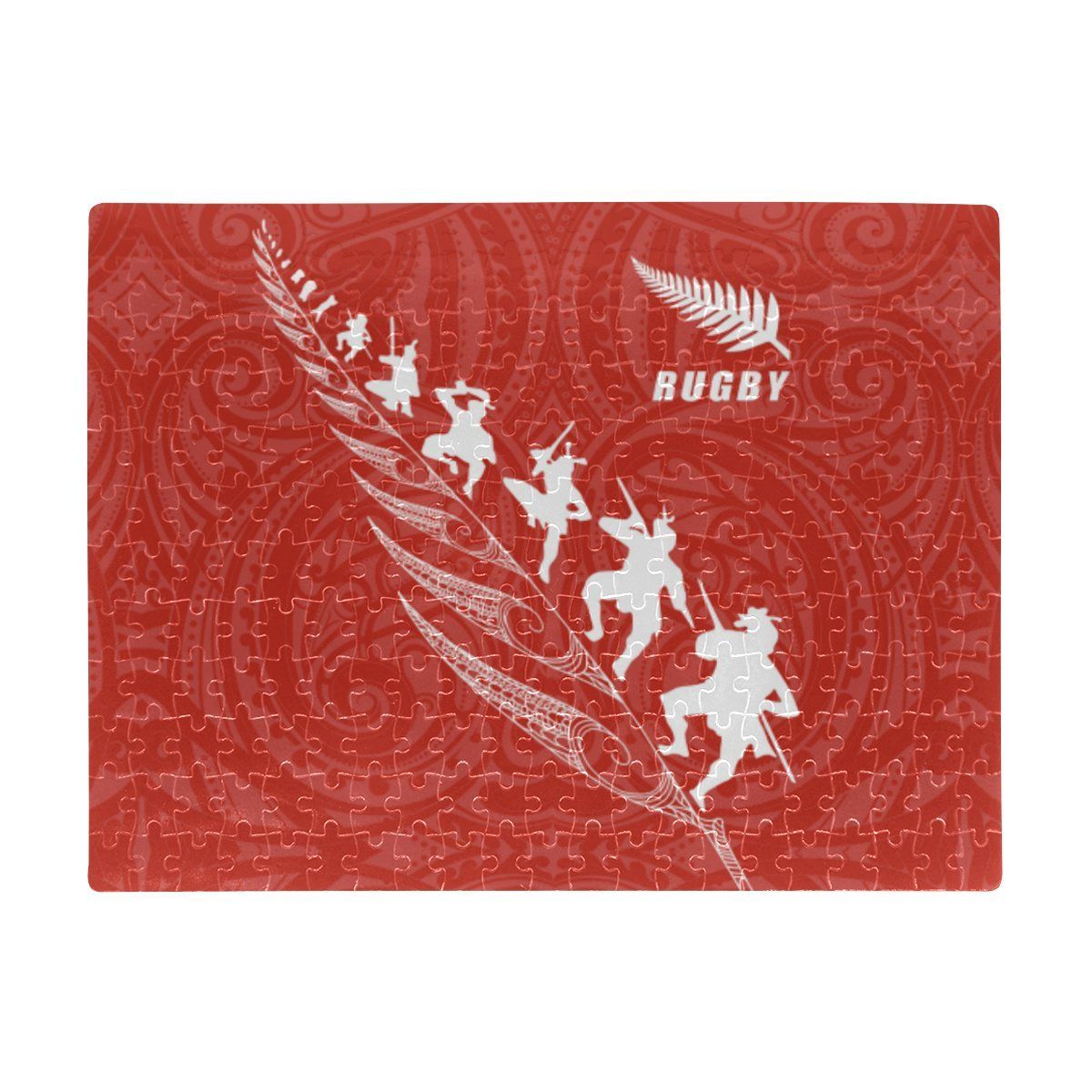 rugby-haka-fern-jigsaw-puzzle-red
