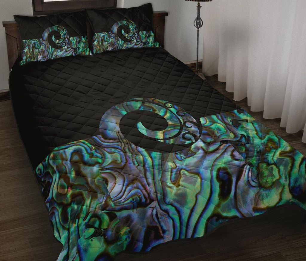 new-zealand-quilt-bed-set-koru-paua-shell-quilt-and-pillow-cover