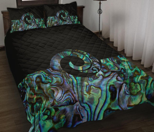 new-zealand-quilt-bed-set-koru-paua-shell-quilt-and-pillow-cover