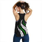 New Zealand Maori Koru Silver Fern Racerback Tanks - Vibe Hoodie