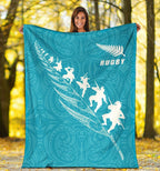 rugby-haka-fern-premium-blanket-blue