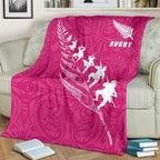 rugby-haka-fern-premium-blanket-pink