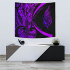 light-silver-fern-maori-tapestry-circle-style-purple
