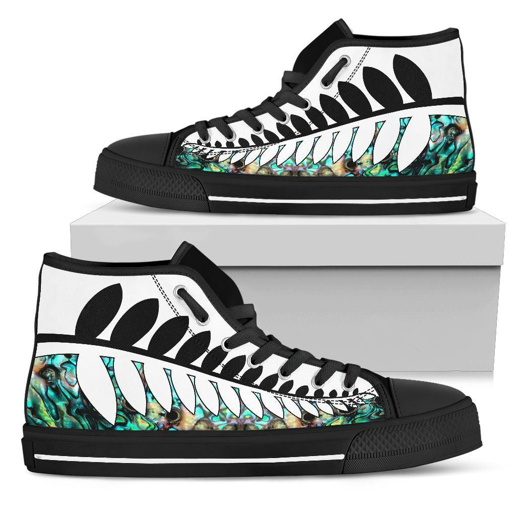 silver-fern-black-white-with-paua-shell-high-top-shoes