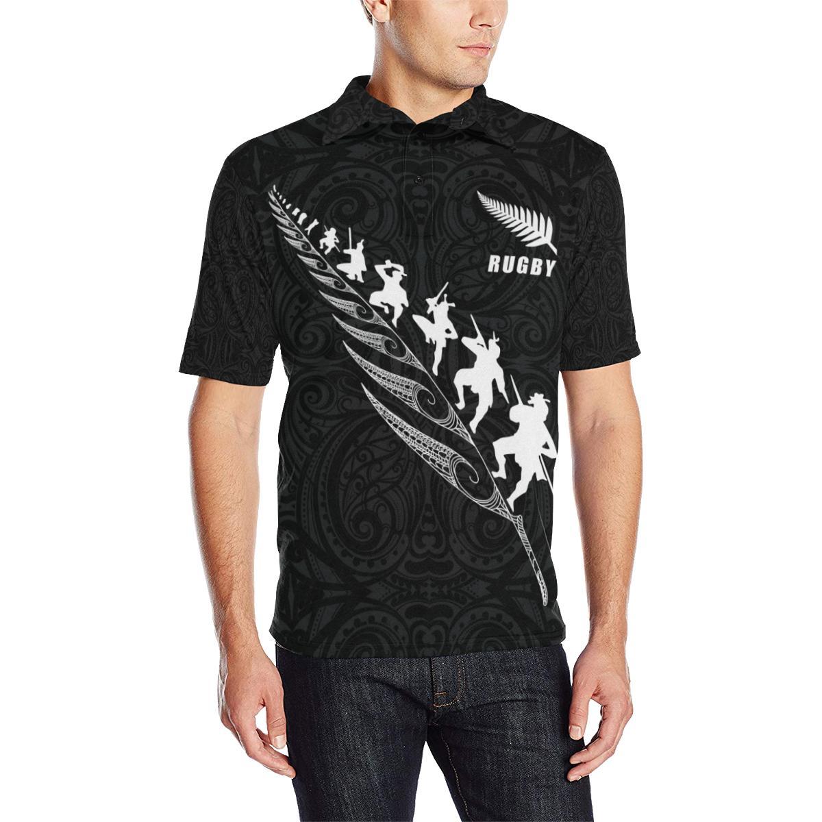 rugby-haka-fern-polo-t-shirt