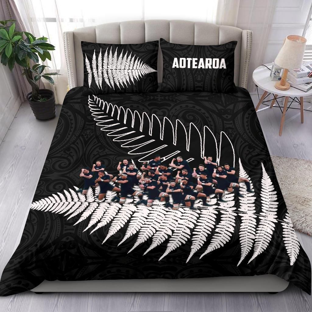 new-zealand-haka-rugby-bedding-set-best-silver-fern-black