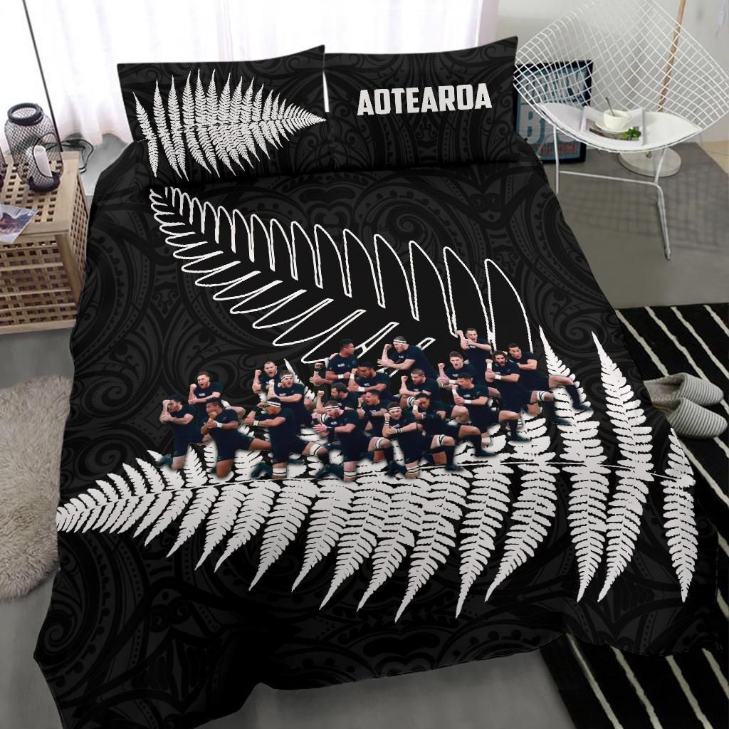 new-zealand-haka-rugby-bedding-set-best-silver-fern-black