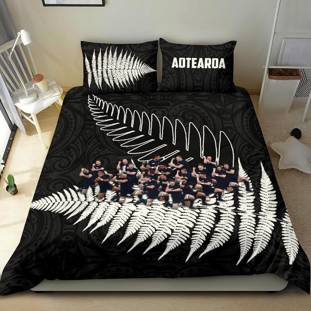 new-zealand-haka-rugby-bedding-set-best-silver-fern-black
