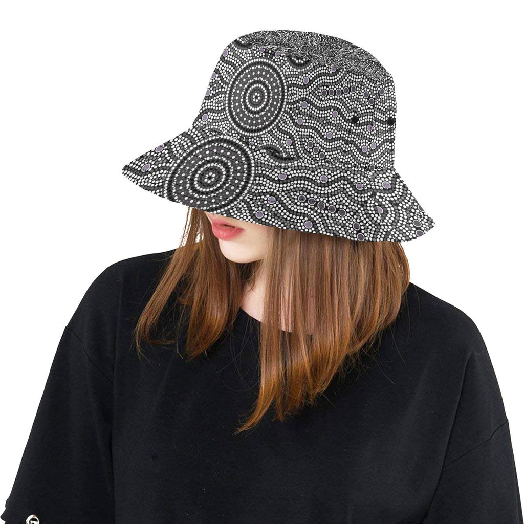 bucket-hat-aboriginal-dot-painting-hat-ver04