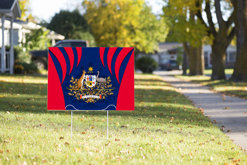 Yard Sign - Australia Coat Of Arms With Koala - Vibe Hoodie