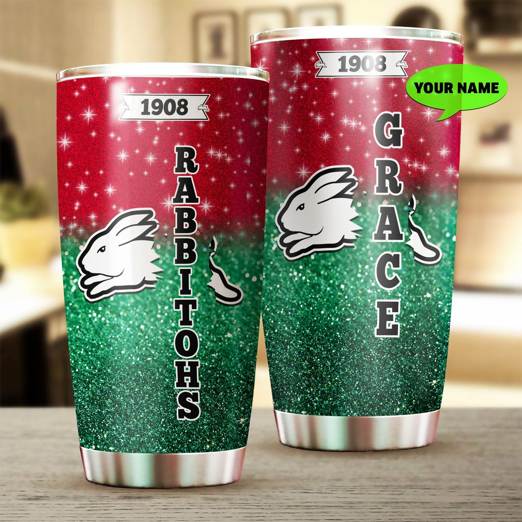 nrl-south-sydney-rabbitohs-stainless-steel-tumbler-personalized