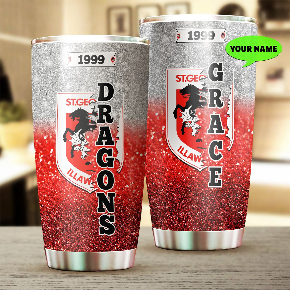 nrl-st-george-illawarra-dragons-stainless-steel-tumbler-personalized