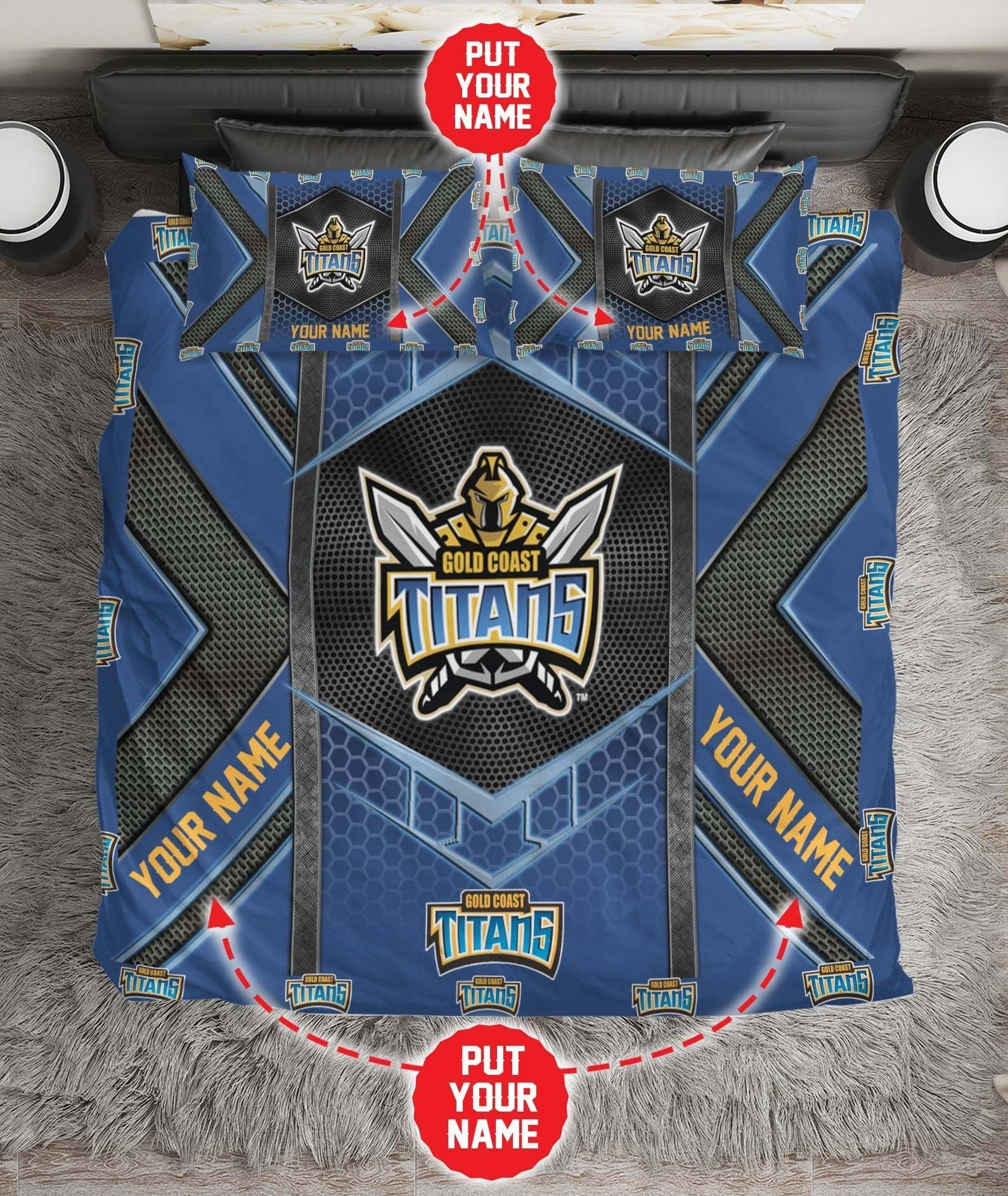 personalized-gold-coast-titans-limited-edition-bedding-set-nrl-metal-1