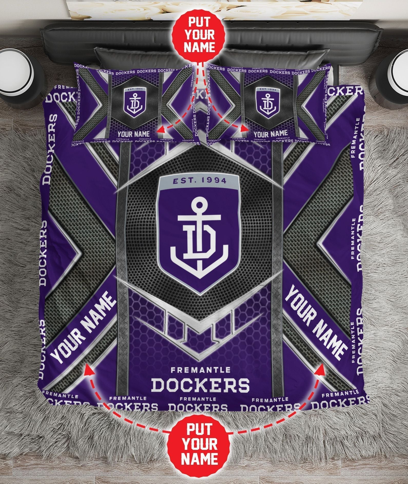 personalized-fremantle-football-club-limited-edition-bedding-set-afl-metal